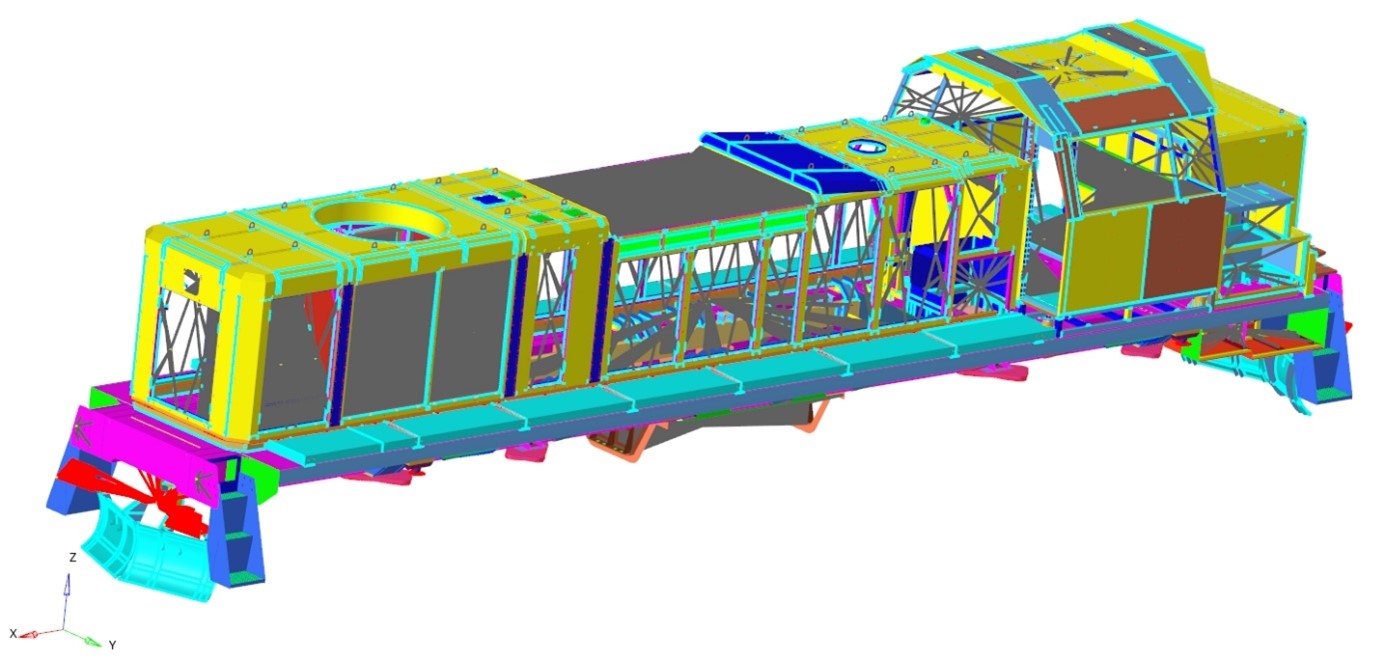 Optimization of the structure of the type 20D locomotive